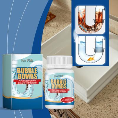 Professional Drain Cleaner Powder for Kitchen Sink Bathroom Toilet Pipe Clog Removal Deep Clean Enzyme Formula