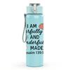 1PC I Am Fearfully Wonderfully Made 750ml Color Plastic Sports Water Bottle Leakproof Flip Straw Lid Suitable for Sports Office Home Use