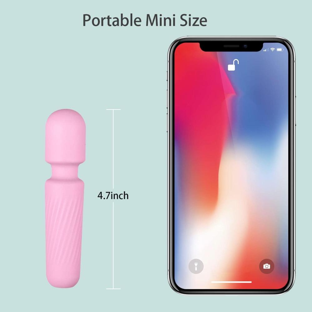 Mini AV Vibrator for Women G Spot Vibrator Clitoris Stimulator Nipple Massager Adult Sex Toy Magic-Wand Dildo Female Masturbator