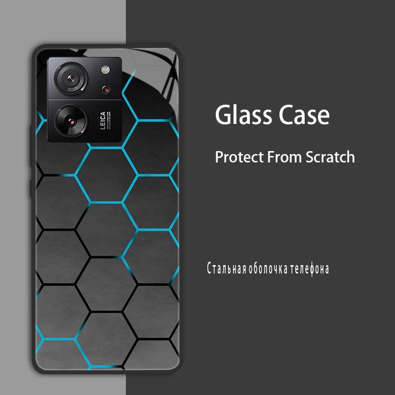 For Xiaomi 13T 13T Pro Case Cover Tempered Glass Case Hard Shockproof Coque Bumper For Xiaomi Mi 13T Pro Mi13T Pro Protect Case