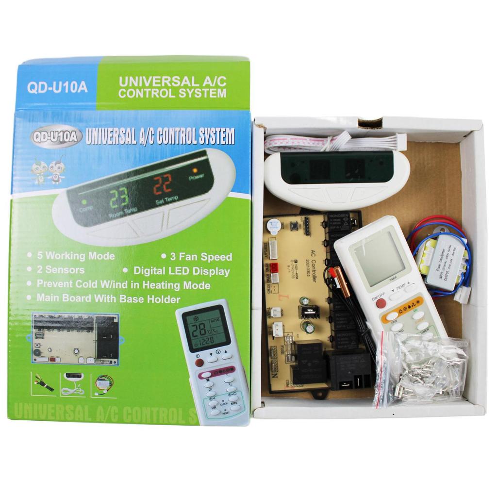 Universelle Klimaanlagen-Steuerplatine mit Zubehör für Zusatzheizung