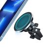 Crong PowerSpot Fast Wireless Charger - Aluminum Qi 15W USB-C Wireless Charger with Tempered Glass Coating (Shadow Black)