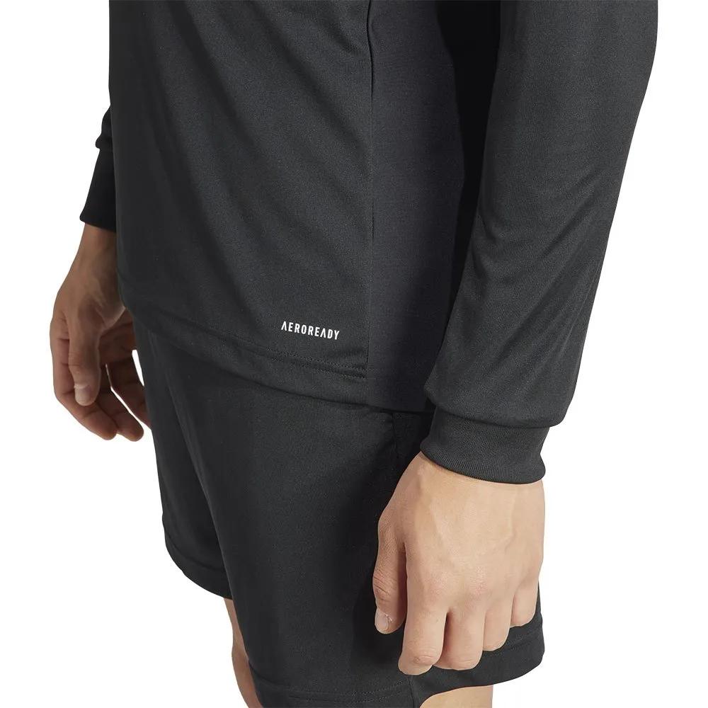 adidas Referee 24 Soccer Training Jersey 100% Recycled Polyester Black