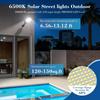 Solar Street Lights Waterproof Motion Sensor with Remote Control, for Commercial Area Parking Lot Rural Road Outside Lighting