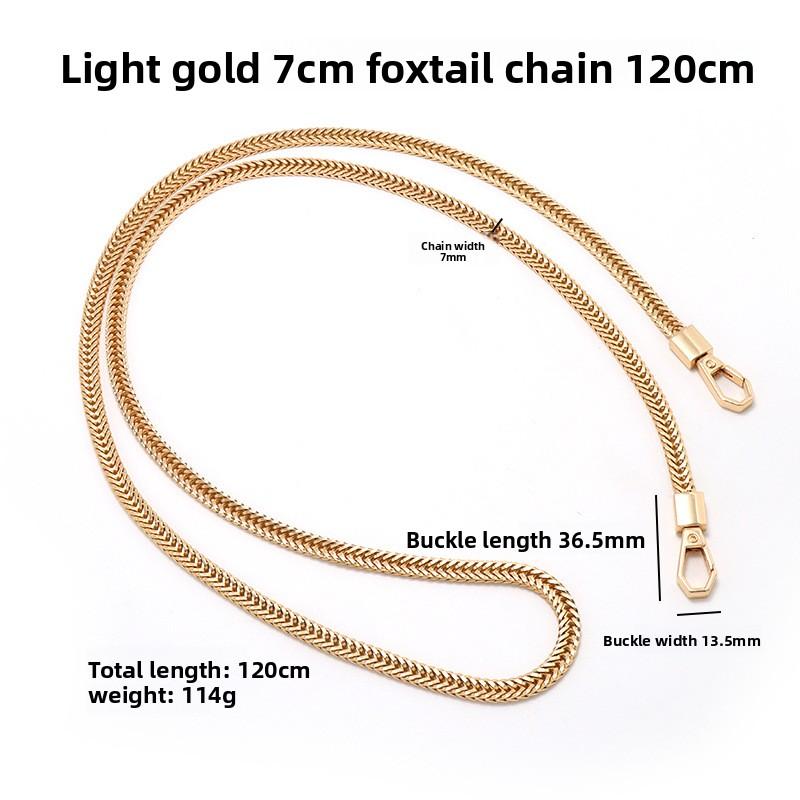 Umhängetasche Flache Kette Schultergurt Metallzubehör DIY Diagonaler Span Taschenriemen Kette Abnehmbar