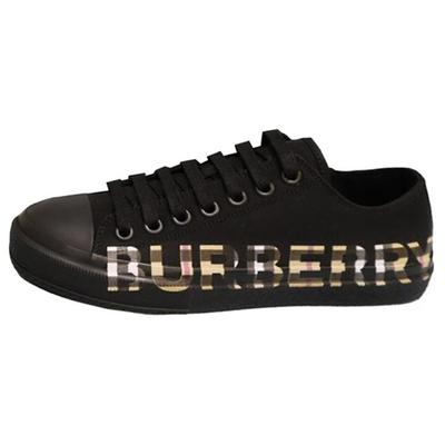 Burberry Niedrige Canvas-Schuhe Herren Rein Schwarz 80182751