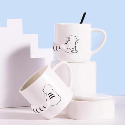 3D Cat Tail Mug 3 Types for Cat Home Cafe Housewarming