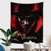 Horror Movie V For V-VendettaS Classic Anime Tapestry Hanging Tarot Hippie Wall Rugs Dorm Home Decor