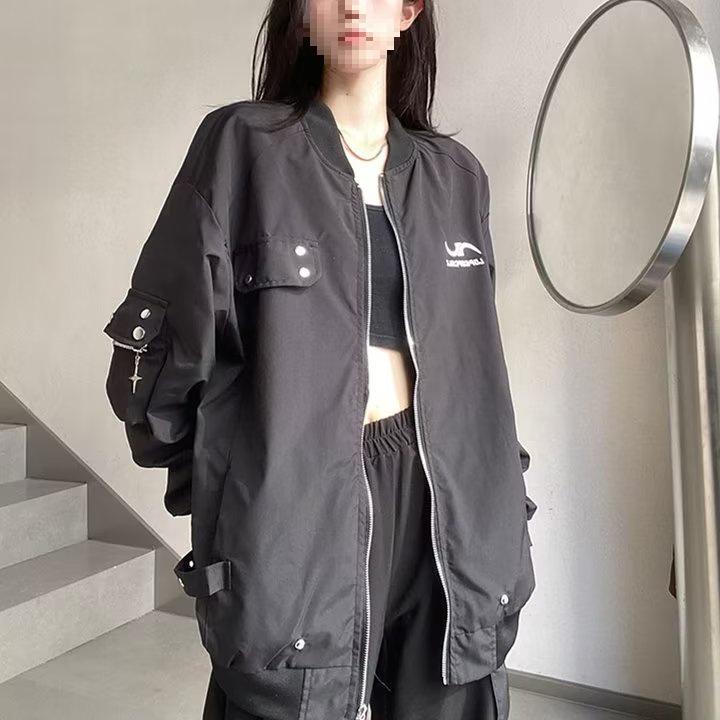 Ретро Американская Бомбер-куртка Большого Размера - Модная Уличная Весенняя/Осенняя Верхняя Одежда 4XL