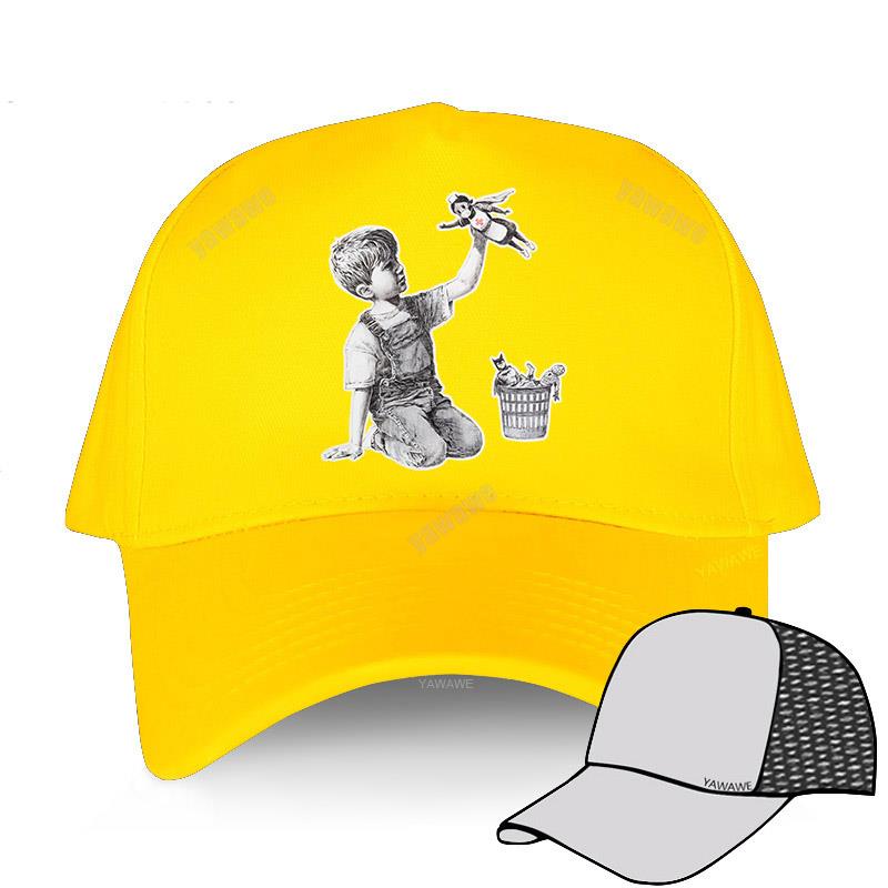 

Дышащая бейсболка унисекс, шляпа бойфренда, Бэнкси, изменитель игры, медсестра, супергерой, новинка, уличный арт-дизайнер, модные мужские шапки Adjustable