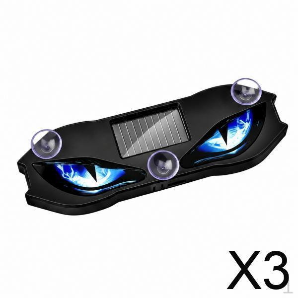 2xWindow Warning Brightness Panel Solar Car Light for Glass Panels
