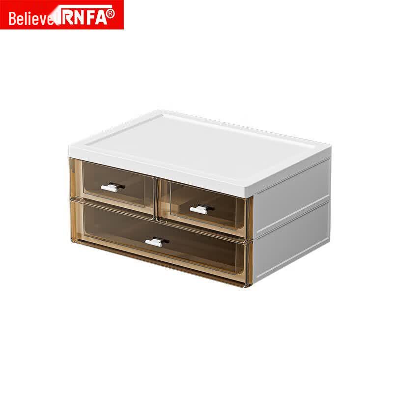 Multi-layer Desktop Organizer with Transparent Drawers