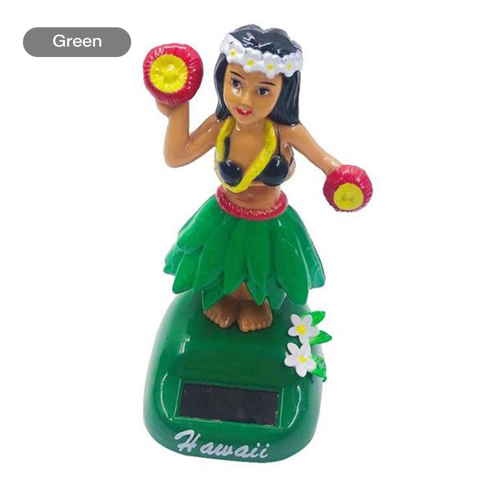 New Solar Swinging Hawaiian Girl Doll Car Creative Ornaments Car Decorations Hula Girl Swinging Cartoon Car