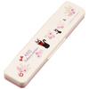 Skater Chopstick Spoon Combination Set 18cm Antibacterial Treated Lunch Box for Adults Comes with Silicone Cushion and Doesn't Make a Sound Made in Ja