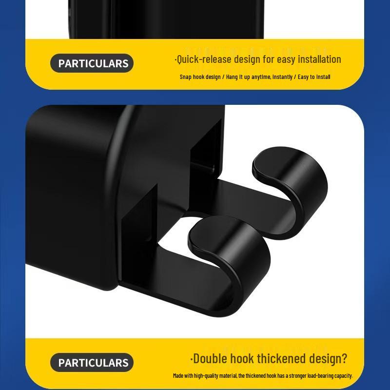 Car Multi-Functional Headrest Hook: Cup Holder & Phone Organizer