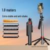 2025 Bluetooth Windproof Selfie Stick: 1.8m Folding, Rotating Mobile Holder with 360° Floor Stand