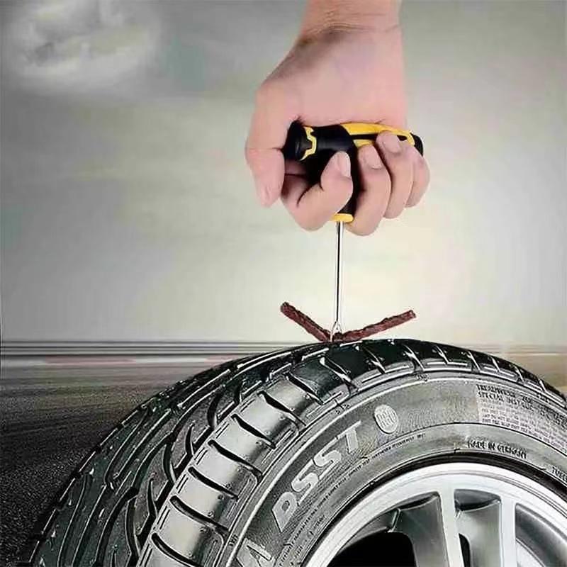 1Set Car Tubeless Tire Repair Tools Small Tire Repair Tools for Cars Complete Kit Tools Auto Mechanic Workshop Tools