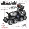 1:24 Shaman Armored Police Car Alloy Diecast Model Toy Car Doors Opened Sound Light Pull Back Miniature Vehice Boy Birthday Gift
