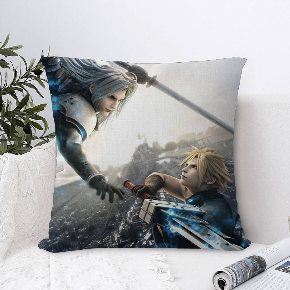 Game F-Final-F-Fantasy Cushion Cover Decorative Pillow Sofa Home Decor Case Pillow Cases