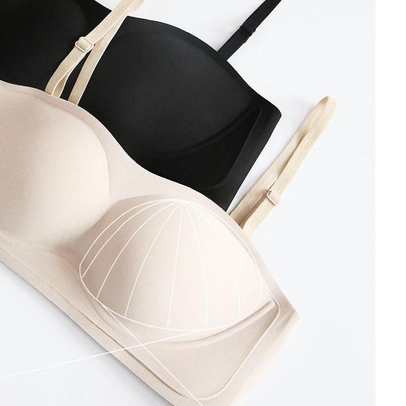 Podprsenka bez ramínek Dámské bezešvé spodní prádlo Želé omotané kolem hrudníku, aby se zabránilo odhalení a protiskluzová neviditelná podprsenka
