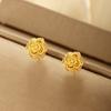Vintage Earrings Flowers Ear Studs For Girl Simple Jewelry Fashion Classic Earrings Jewelry Party Gifts