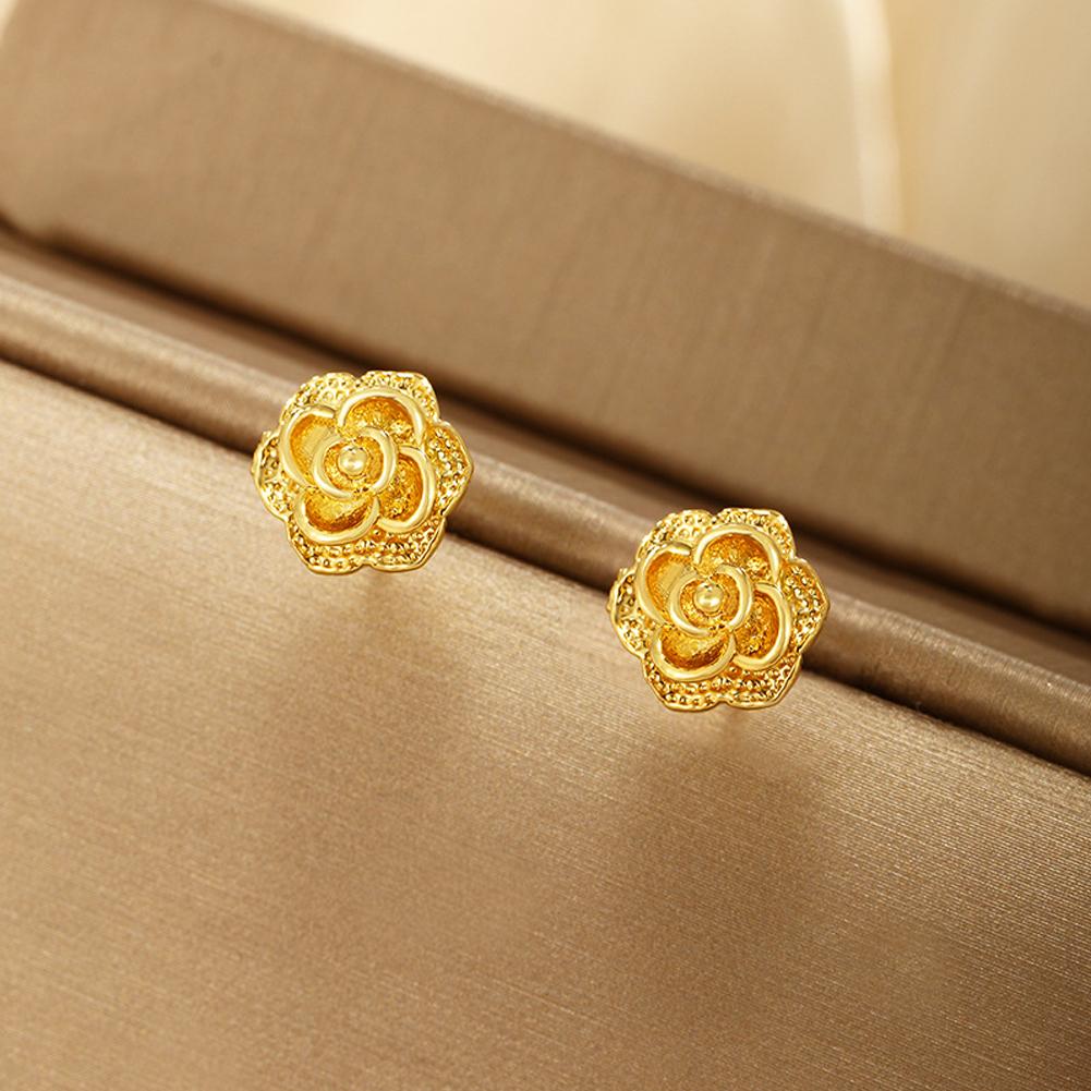 Vintage Earrings Flowers Ear Studs For Girl Simple Jewelry Fashion Classic Earrings Jewelry Party Gifts