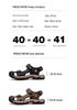 Plus Size Men's Genuine Leather Closed-Toe Non-Slip Beach Sandals for Summer 2024