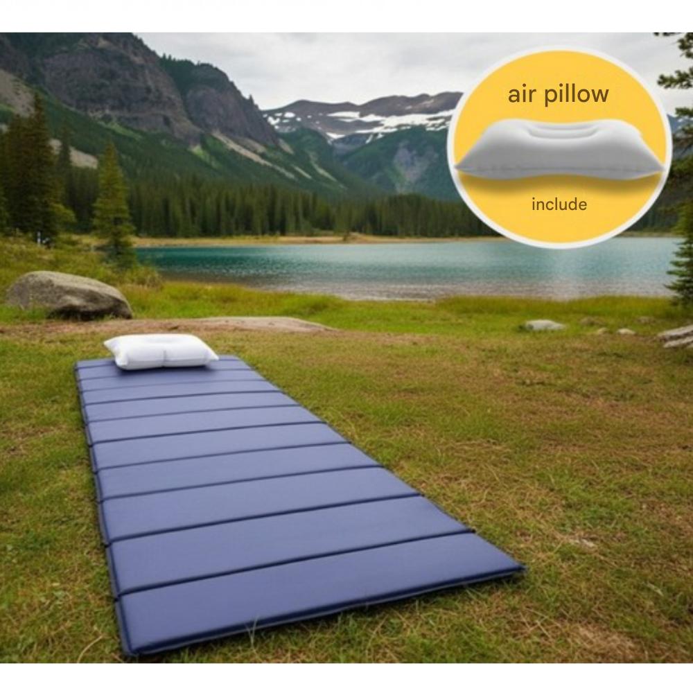 

One(1)-Person Foldable Car Camping Mat with Thick 2cm Ultra-Light Air Pillow