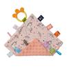Baby Appease Towel Comfortable Baby Tag Soothing Security Blanket with Colorful Tags Silicone Baby Teether Cute Patterns Soft Comforter Hand Plush