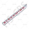 1Pc 3D Metal BLACK WING Badge Rear Trunk Emblem Decal Auto Body Door Fender Logo Tailgate Car Stickers Styling Accessories