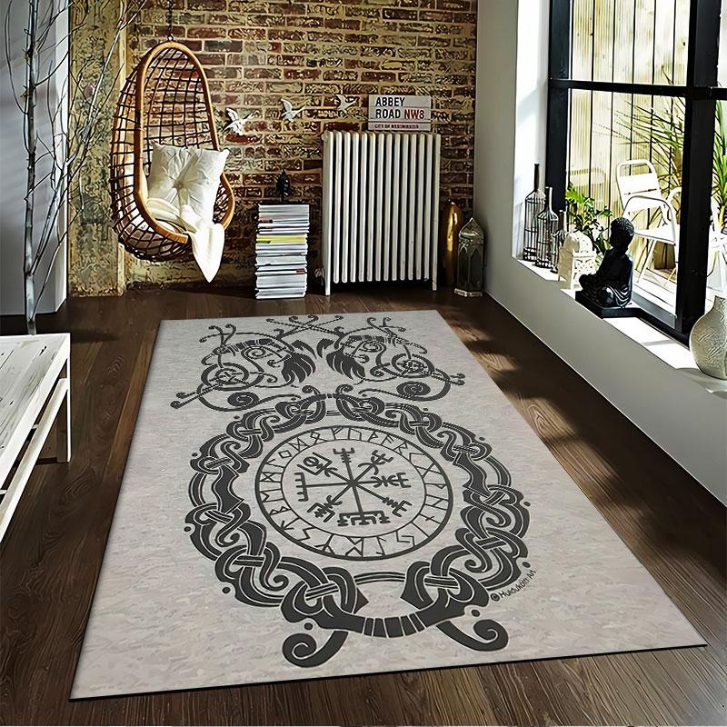 Nordic Knotwork Carpet Design Suitable As a Non-slip Mat for the Living Room or Bedroom Sofa