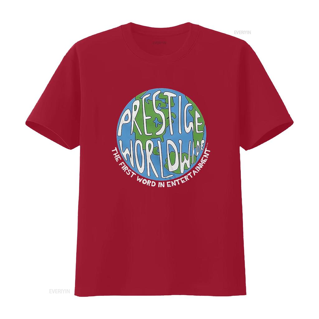 Prestige Worldwide T-Shirt vintage gewaschenes Oberteil für den Alltag Stilvoll dehnbar Designer-Kleidung Atmungsaktiv leicht weich