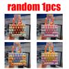 Cute Transparent 26 Grid Fidget Keyboard Keychain Charms Healing Cartoon Pattern Sensory Keyring Portable Decompression Pendent