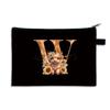 26 letter print size change bag Oxford cloth zipper storage bag Student portable pencil case