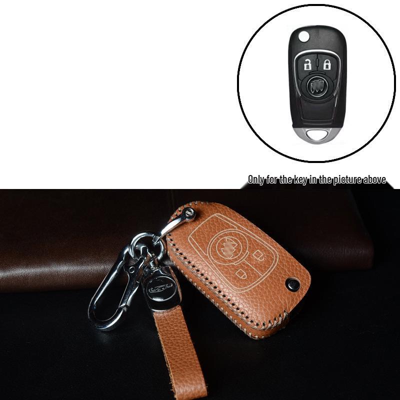 Leather Key Case for Buick Models: Excelle, Verano, Envision, GL8, LaCrosse, GL6, Regal, Excelle GT