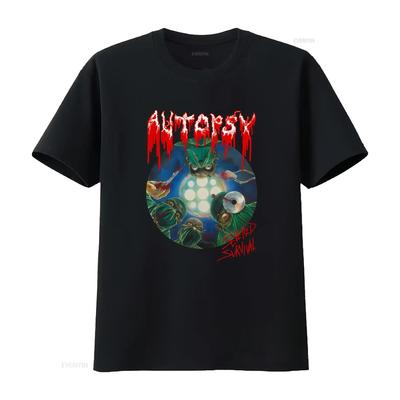 Autopsy Amerikanische Death Metal Band Inspiriertes T-Shirt für Fans S 5XL Severed Survival Design vintage Gewaschen Leicht Bequem