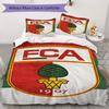 FC Augsburg Pattern Bedding Uilt Set Uilt Cover Pillowcase Home Decoration Birthday Gift (1 * Duvet Cover + 2 * Pillowcase Without Core)
