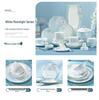 2025 Light Luxury Ceramic Dinnerware Set: Elegant Bowls and Plates for Housewarming