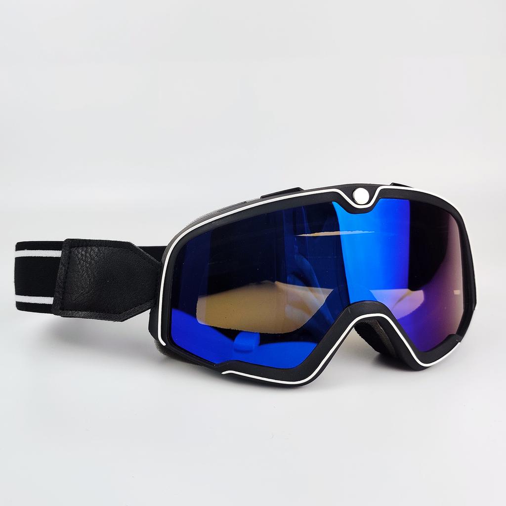 2021 Retro Motorcycle Goggles Glasses Windproof Motocross Sunglasses Vintage Helmet Glasses Cycling Racing Cafe Racer