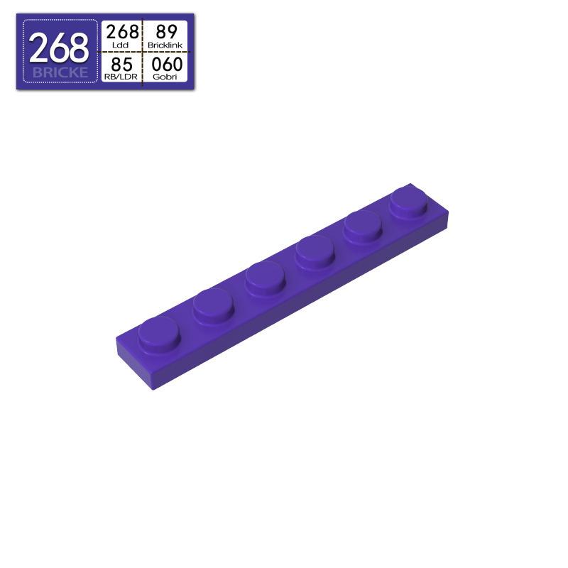 BRICKE 1x6 Thin Plate for Lego 3666 Compatibility – Loose MOC Building Blocks