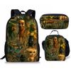 Cartoon Printing Casual Shoulder Bag Junior High School Students Large Capacity Backpacks