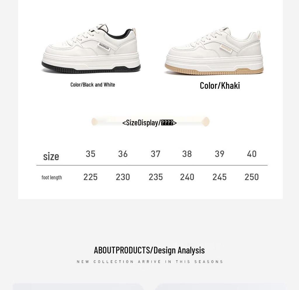 Warrior Women's Platform Casual Sneakers