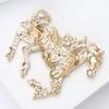 Running Horse Brooch for Women Enamel Animal Party Banquet Pins