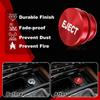 2 Pieces Car Cigarette Lighter Cover Aluminium Dustproof 12V Plug