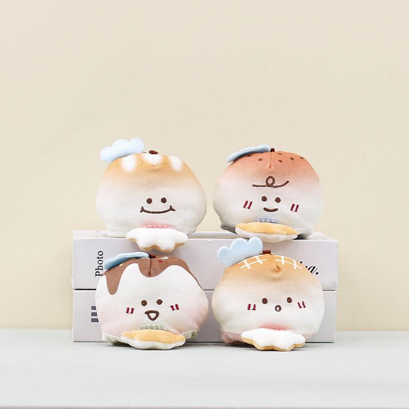 Cat Plush Smiling Keychain With Soft Pp Cotton Filling For Decoration Or Gift