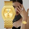 Yalalusi Gypsy Large Dial Watch Barrel Watch Full Diamond Ladies Watch Diamond Women'S Quartz Watch