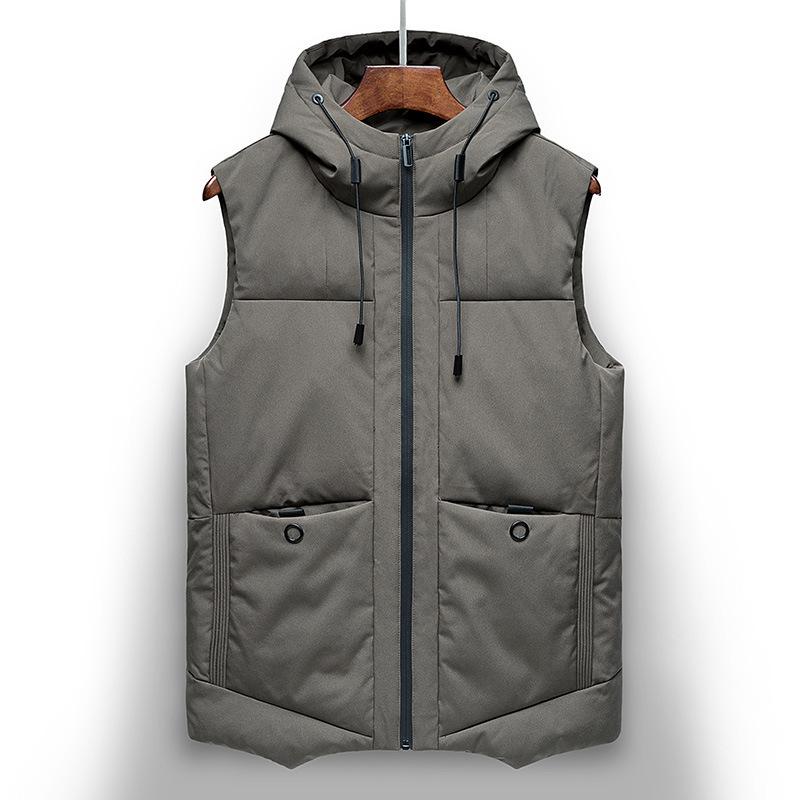 Warm Cotton Clothes, Vest Men'S Winter Tops, Men'S Clothing, Youth Windproof And Cold-Resistant Casual Cotton-Padded Jackets