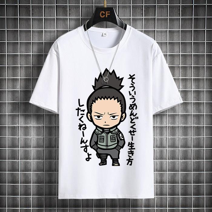 Naruto Casual White Childrens Tshirt Summer New Anime Peripheral Printed Parentchild Outfit Pure Cotton Fashionable Tshirt