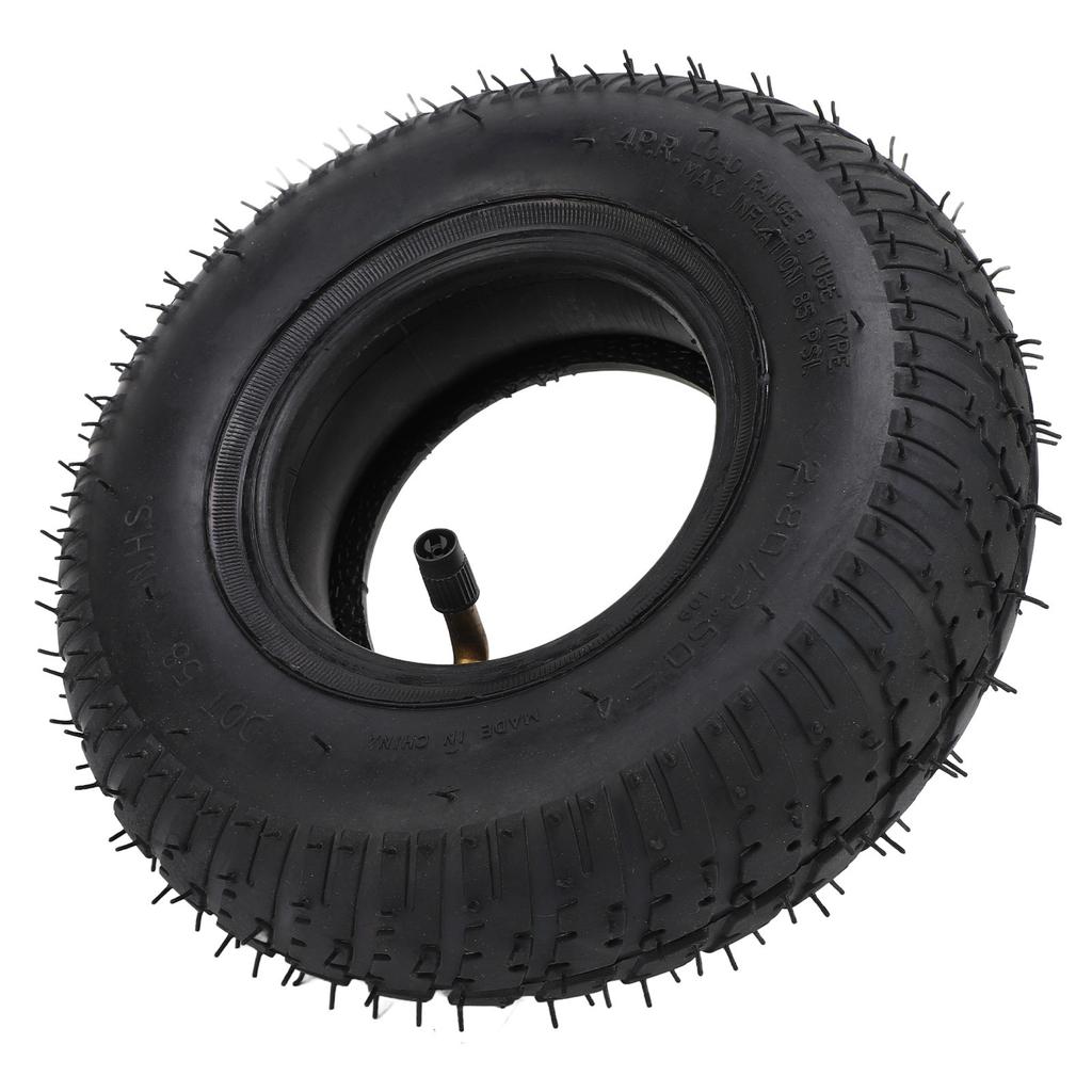 2.80 2.50‑4 Tire and Tubes with TR87 Bent Valve Stem Tires Inner Tube Set for Hand Truck Utility Cart Wheelbarrows