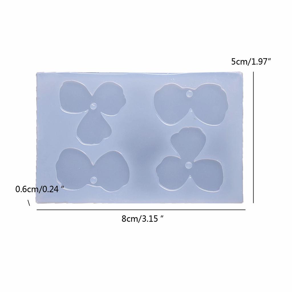 Flower Petal Silicone Molds DIY Resin Earring Jewelry Pendant Mold Nonstick